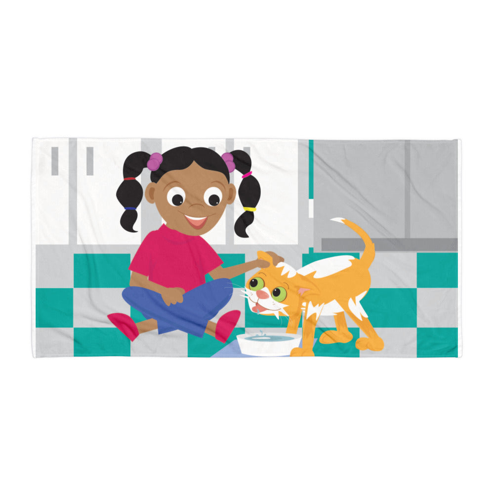 "Polo's Mail Truck Adventure" Towel